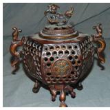 Japanese Bronze Incense Burner