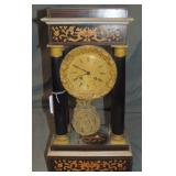 French Empire Portico Clock French Empire Portico Clock