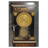 French Empire Portico Clock