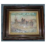 Charles Besson "Russian Cossacks" Oil on Canvas Charles Besson "Russian Cossacks" Oil on Canvas