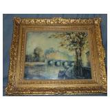 Louis Dali "Paris Landscape" Oil on Canvas Louis Dali "Paris Landscape" Oil on Canvas