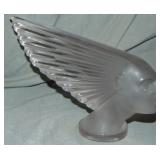 Lalique Art Deco Flying Lady Glass Hood Ornament Lalique Art Deco Flying Lady Glass Hood Ornament