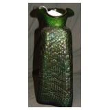 Kralik Green Art Glass Vase Kralik Green Art Glass Vase