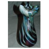 Loetz. Pinch Art Glass Vase