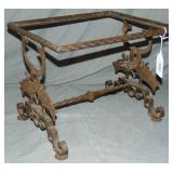 Art Deco Iron Table, Style of Brandt