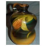 Rookwood Double Gourd Corn Jug, Signed