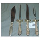 Jensen & Steiff Mixed Sterling Carving Set