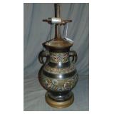 Bronze & Cloisonne Lamp Bronze & Cloisonne Lamp