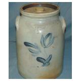 Pottery Works 2 Gallon Stoneware Crock with Lid