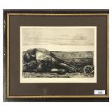 After Kathe Kollwitz, "Plowman" Etching After Kathe Kollwitz, "Plowman" Etching