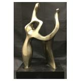 Seymour Meyer, Abstract Bronze Sculpture "Lovers"