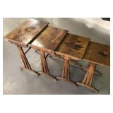4 Emile Galle French Art Nouveau Nesting Tables 4 Emile Galle French Art Nouveau Nesting Tables
