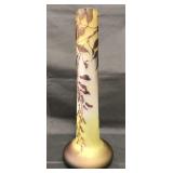 Galle Etched Cameo Art Glass Vase "Wisteria" Galle Etched Cameo Art Glass Vase "Wisteria"