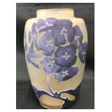 Galle Etched Cameo Art Glass Vase "Lilacs" Galle Etched Cameo Art Glass Vase "Lilacs"