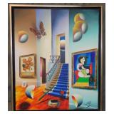 Fernando de Jesus Oliveira (born 1946) Acrylic. Fernando de Jesus Oliveira (born 1946) Acrylic.