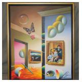Fernando de Jesus Oliveira (born 1946) Acrylic. Fernando de Jesus Oliveira (born 1946) Acrylic.