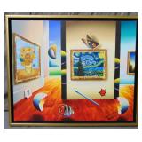 Fernando de Jesus Oliveira (born 1946) Acrylic. Fernando de Jesus Oliveira (born 1946) Acrylic.