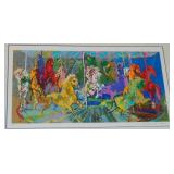 LeRoy Neiman Carousel Silk Screen Print. Signed, LeRoy Neiman Carousel Silk Screen Print. Signed,