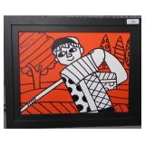 Romero Britto (born 1963). Acrylic on Canvas. Romero Britto (born 1963). Acrylic on Canvas.