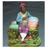 Majolica Match Stick Holder. Majolica Match Stick Holder.