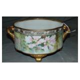 Large Nippon Moriage Bowl. Large Nippon Moriage Bowl.