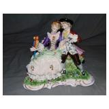 Unterweissback Porcelain Crinoline Figural Group Unterweissback Porcelain Crinoline Figural Group