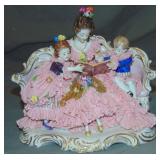 Volkstedt Porcelain Crinoline Grouping Volkstedt Porcelain Crinoline Grouping