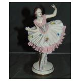 Volkstedt Porcelain Crinoline Ballerina Figurine Volkstedt Porcelain Crinoline Ballerina Figurine
