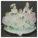 Unterweissbach Porcelain Crinoline Figural Group