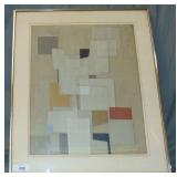 Norio Azuma, "Construction in Gray" Signed Litho Norio Azuma, "Construction in Gray" Signed Litho