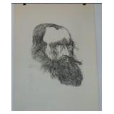 Leonard Baskin Signed Artist Proof Etching Leonard Baskin Signed Artist Proof Etching