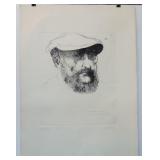 Leonard Baskin Signed Artist Proof Etching