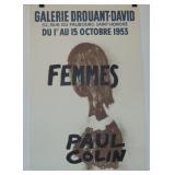 1953 Paul Colin Exhibition Poster