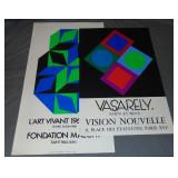 (2) Victor Vasarely Exhibition Posters (2) Victor Vasarely Exhibition Posters