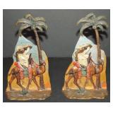 Vienna Bronze Bookends. Arabic Motif. Vienna Bronze Bookends. Arabic Motif.