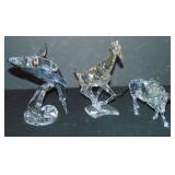 Swarovski Figurines. Lot of 3.