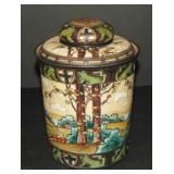 Nippon Dark Woodland Round Humidor. Nippon Dark Woodland Round Humidor.