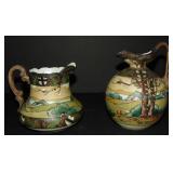 Nippon Dark Woodland Two Piece Lot.