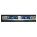 Chinese Sterling and Cloisonne Oblong Box.