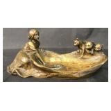 Peter Tereszczuk Bronze Figural Tray Peter Tereszczuk Bronze Figural Tray