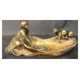 Peter Tereszczuk Bronze Figural Tray