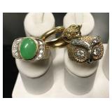 14 Kt & 18 Kt Gold Ring Lot 14 Kt & 18 Kt Gold Ring Lot