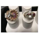 Lot of 2 Vintage Gold Rings Lot of 2 Vintage Gold Rings
