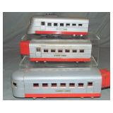 3pc Uncataloged Lionel Jr 1700 Streamliner