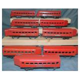 9 Lionel Jr 1670 Series Streamline Cars