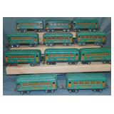 12Pc Lionel 607 Series Passenger Cars