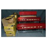 3 Super Boxed American Flyer Passenger Cars