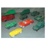 9 Vintage Rubber Vehicles