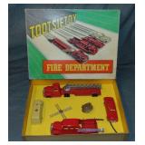 Nice Boxed TootsieToy Fire Department Set 5211