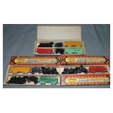 4 Boxed TootsieToy Train Sets